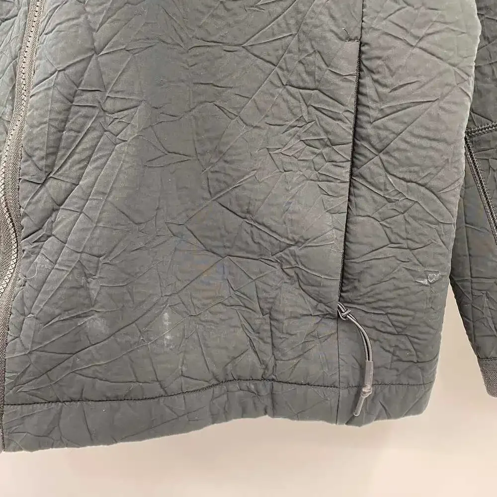 Nike Black Zip-Up Athletic Jacket | Regular L Lightweight Polyester